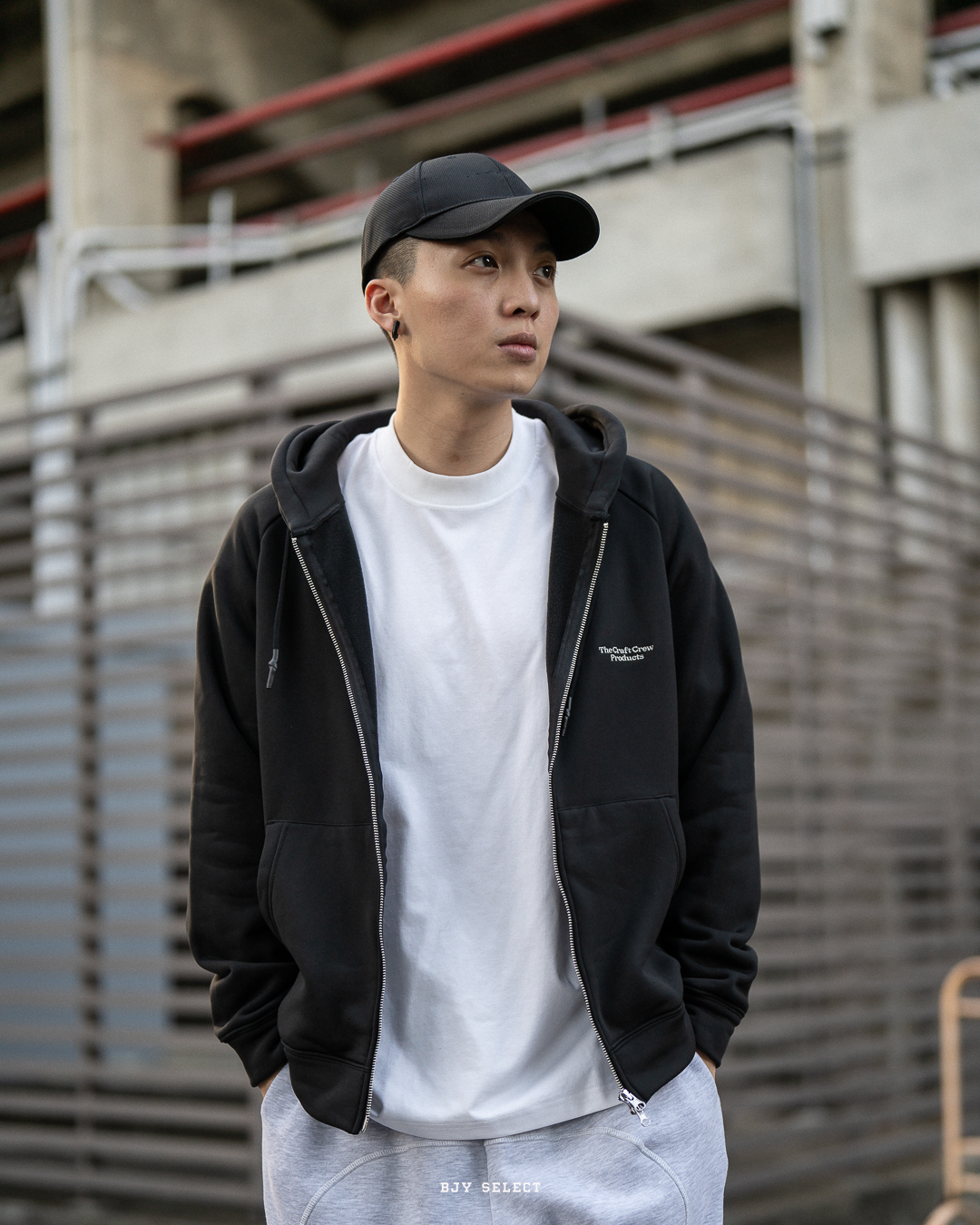 #現貨 日本限定 THE CRAFT CREW PRODUCTS 內裏抓絨 寬版插肩袖 雙拉鍊 連帽外套 五色