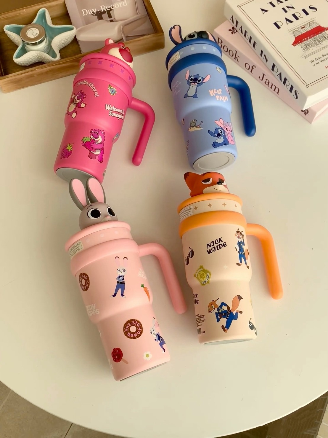 【預購】DISNEY 迪士尼 動物方城市 尼克 朱迪 草莓熊 史迪奇 吸管冰霸杯700ML-共4色