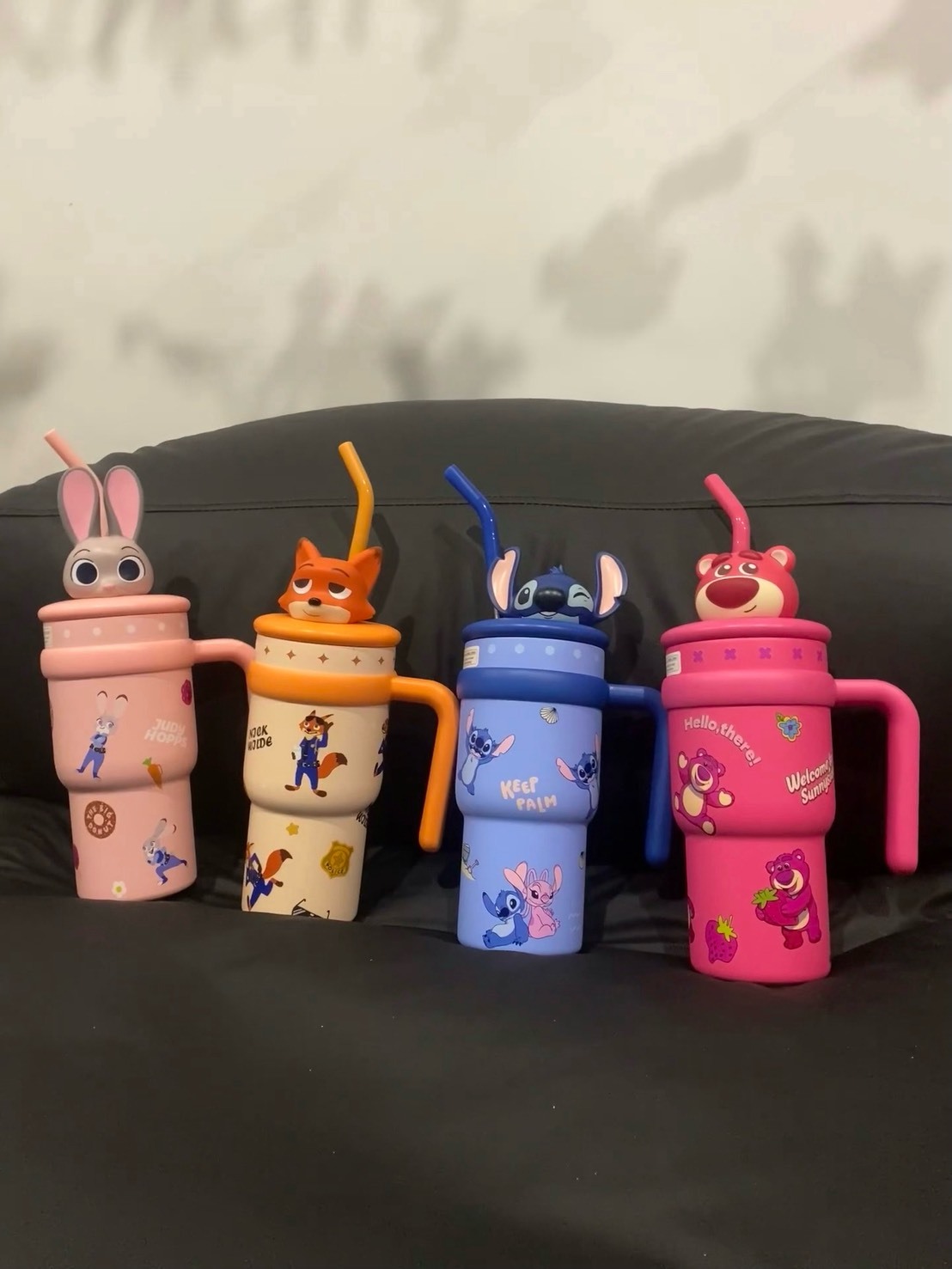 【預購】DISNEY 迪士尼 動物方城市 尼克 朱迪 草莓熊 史迪奇 吸管冰霸杯700ML-共4色