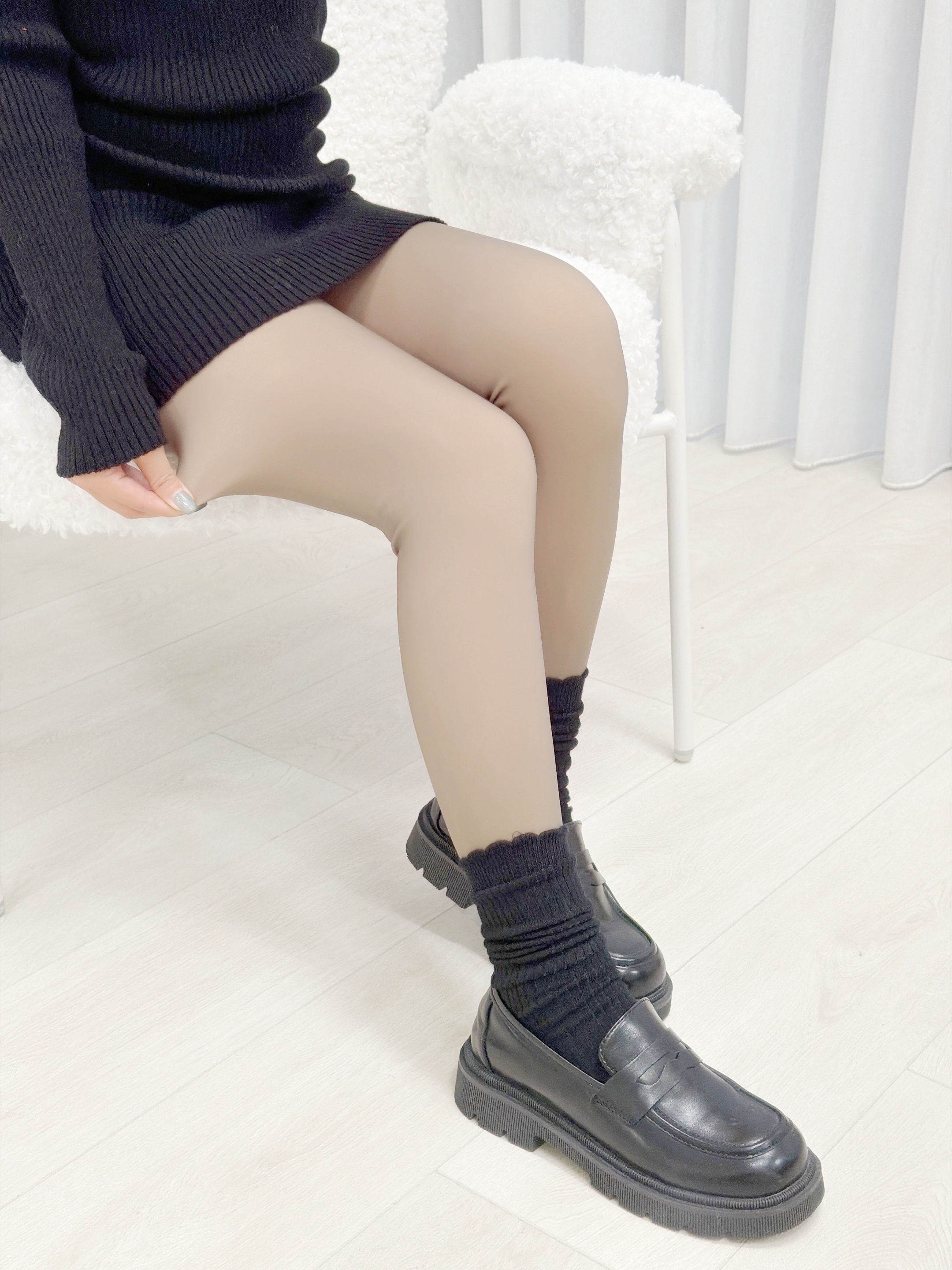 法朵Fado shop｜"光腿神器"防刮200克透膚褲襪 721A004 黑 M以下適合