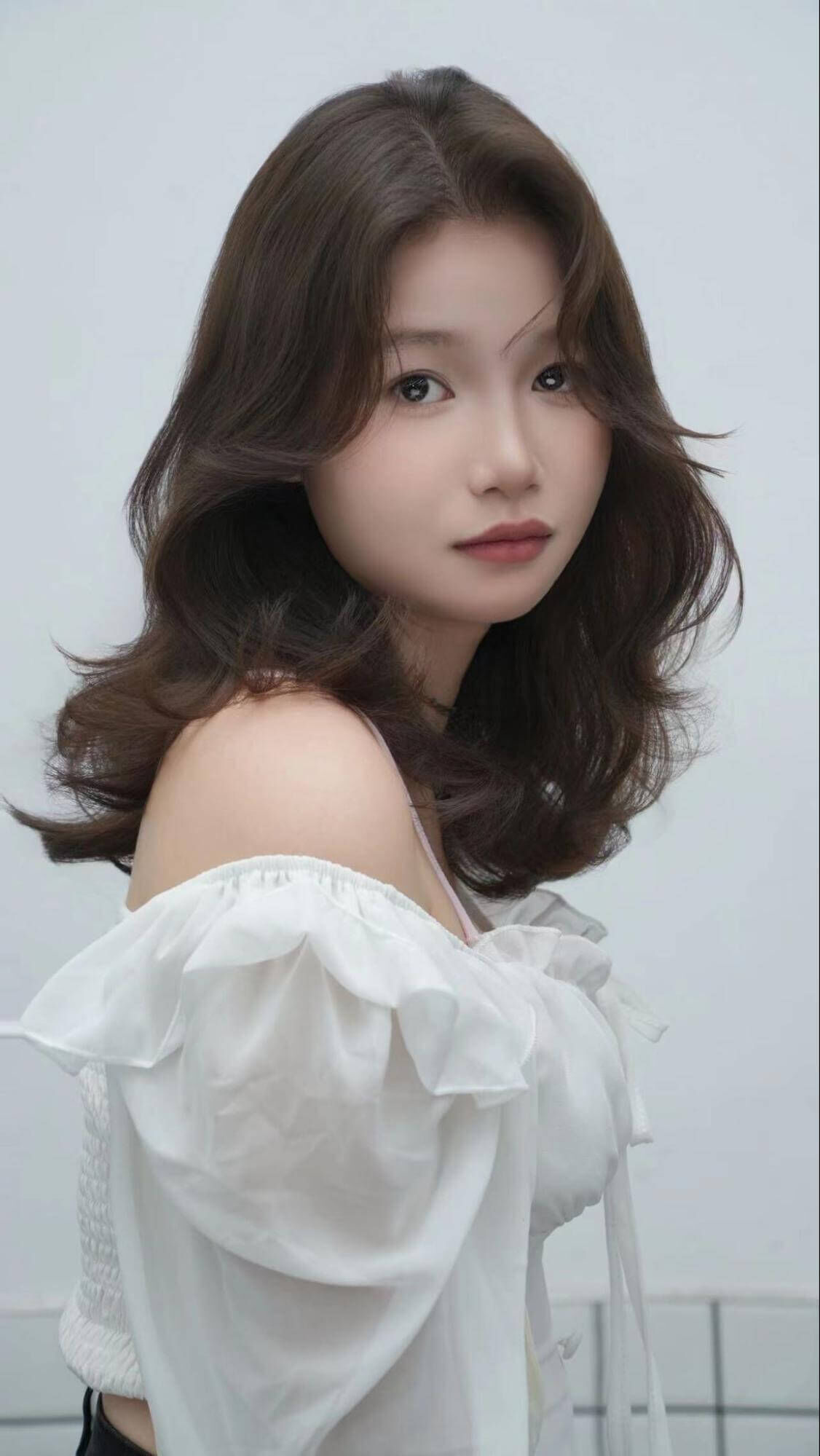 不用整理的燙髮女生髮型:氣墊燙中長髮