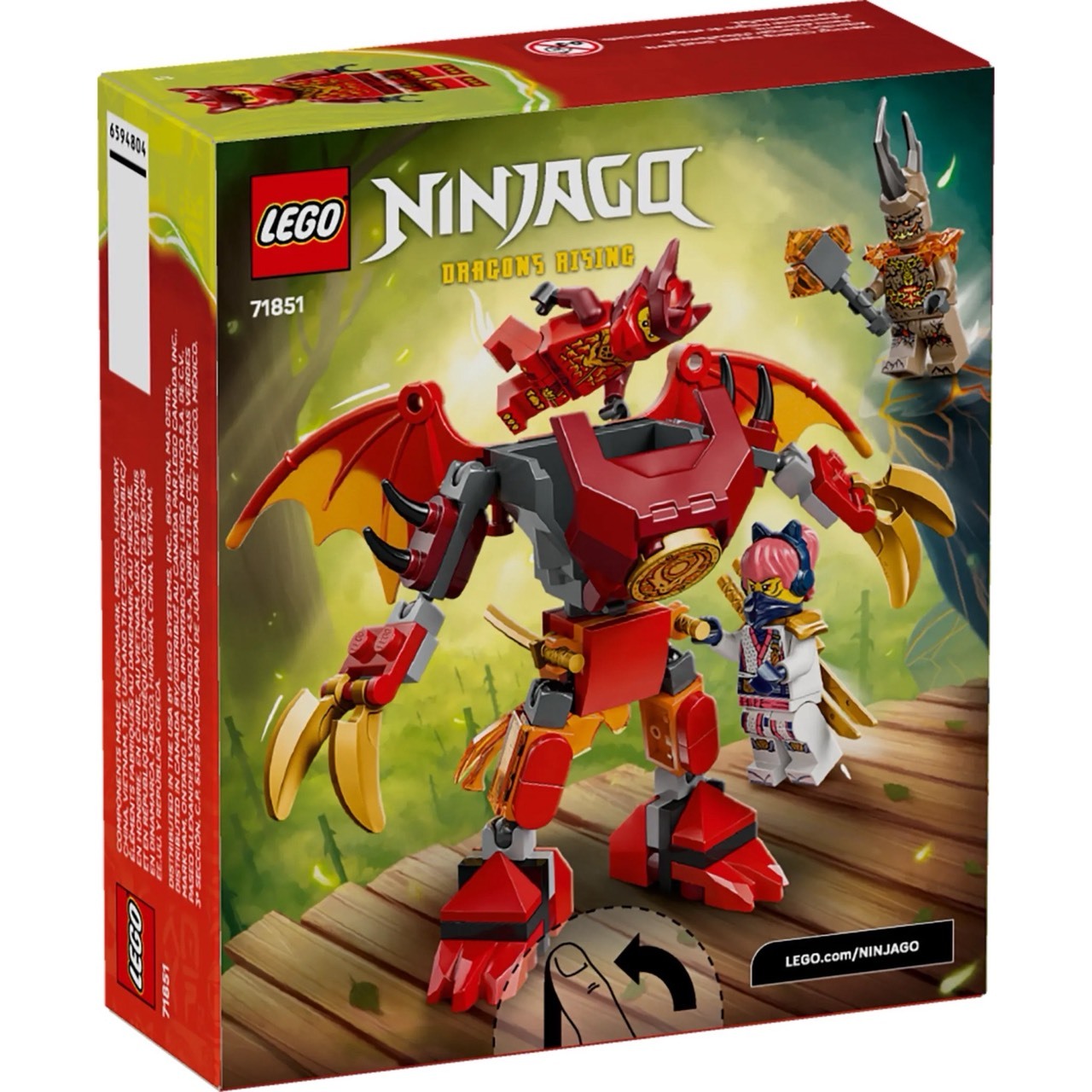 LEGO 71851 赤地的猛龍機械人戰鬥組LEGO® Ninjago系列