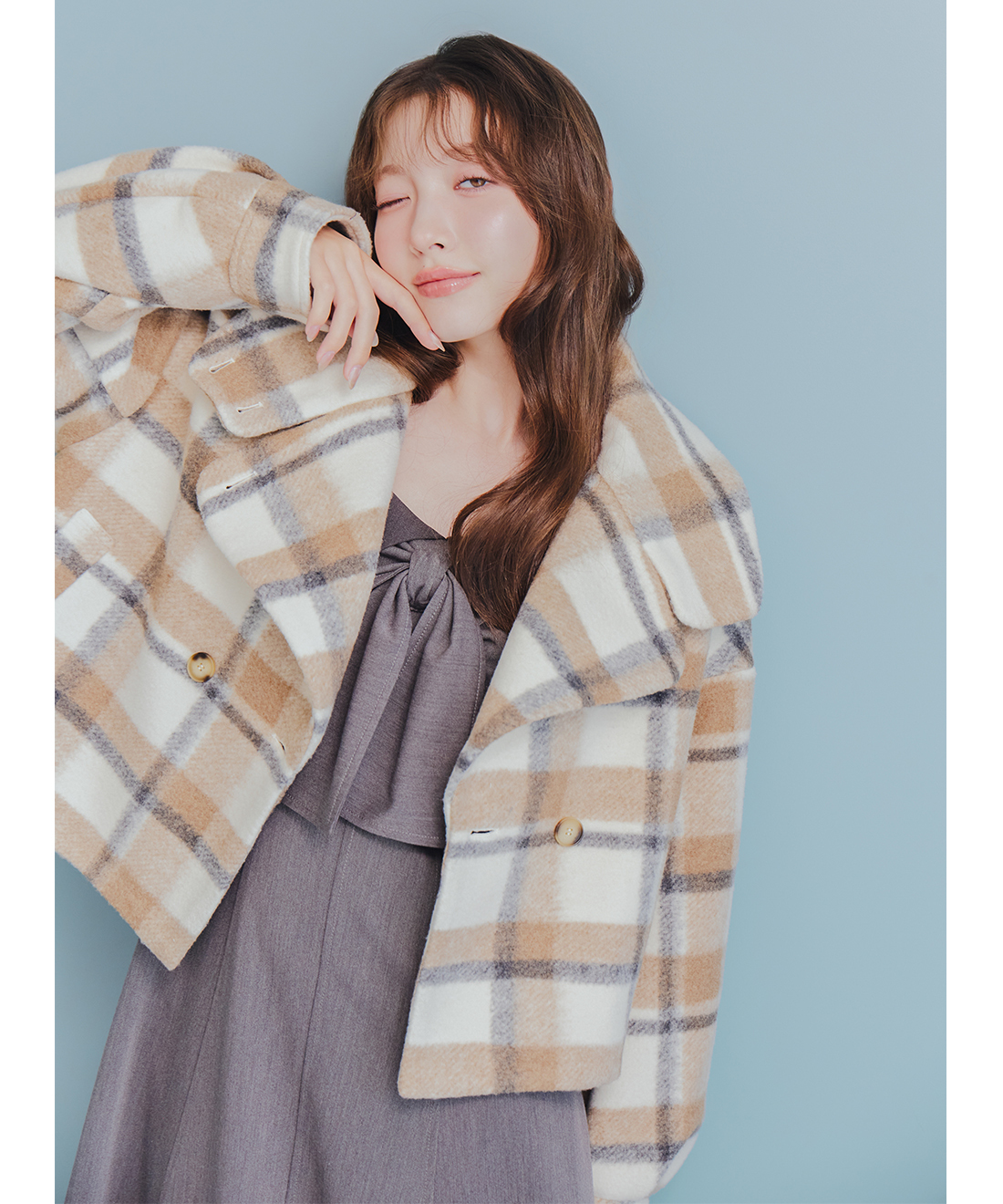 [預購] 折扣LILLIAN CARAT 捲毛短版外套