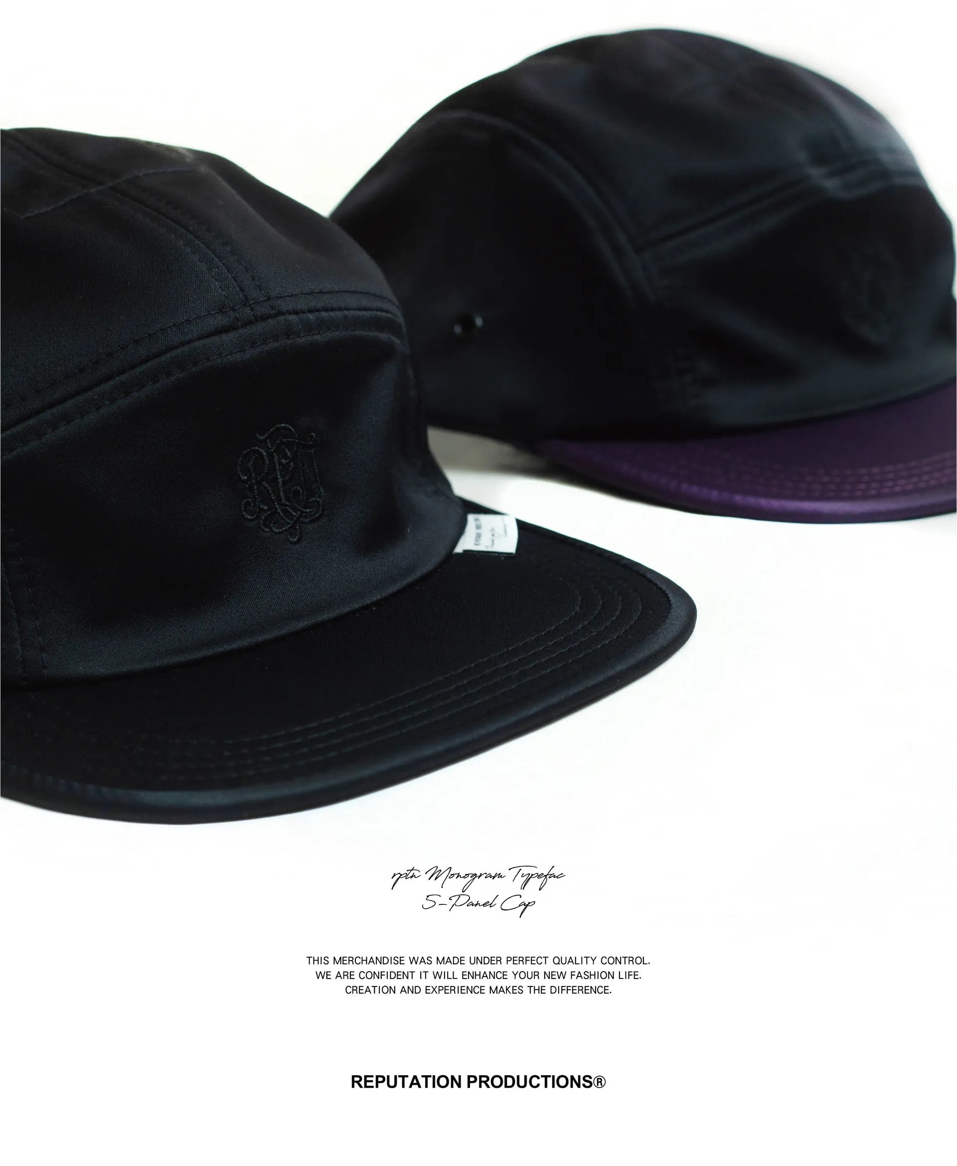 REPUTATION 品牌標章5片帽