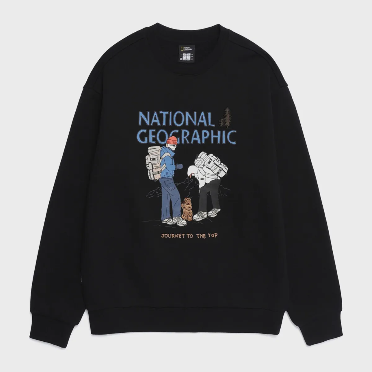 【代購】國家地理 NATIONAL GEOGRAPHIC Treasure Concept 圖像刷毛大學T｜厚磅保暖 × 都會休閒｜N254USW901