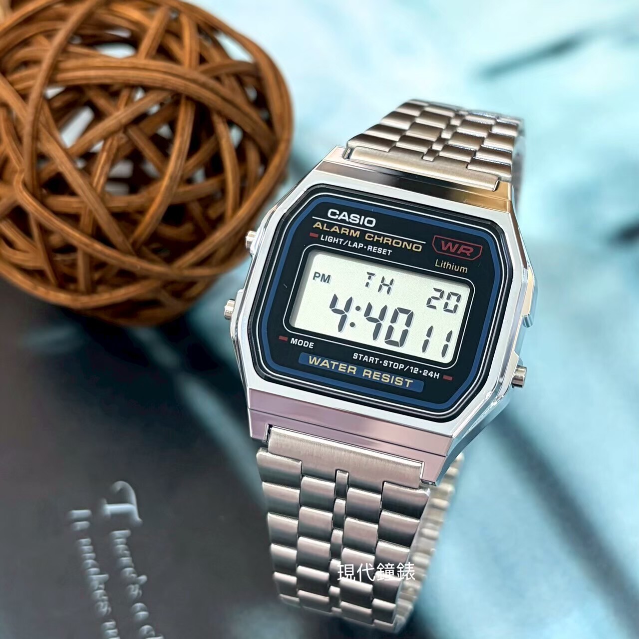 【CASIO 卡西歐】經典電子錶A159WWA-N1 33.2mm 現代鐘錶