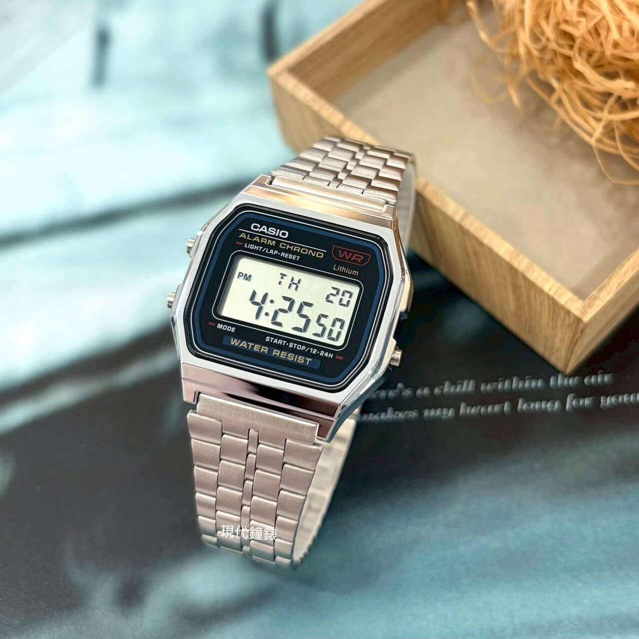 【CASIO 卡西歐】經典電子錶A159WWA-N1 33.2mm 現代鐘錶