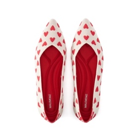 SHO-CCF1227-017 BASICS | LOVE 尖頭平底心相印系列 心相印杏+紅 (AB36-41)