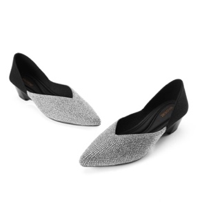 SHO-CCF1227-019 WEDGE | HEART OF LOVE尖頭3.7愛的心坡跟 吸睛閃 (AF36-41)