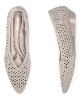 SHO-CCF1227-028 WEDGES｜RAINBOW 夏日小坡網織鞋 靜謐灰 (AR36-41)