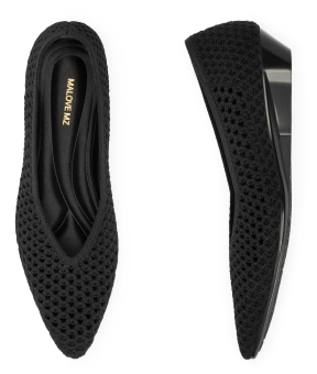 SHO-CCF1227-029 WEDGES｜RAINBOW 夏日小坡網織鞋 魅力黑 (AS36-41)