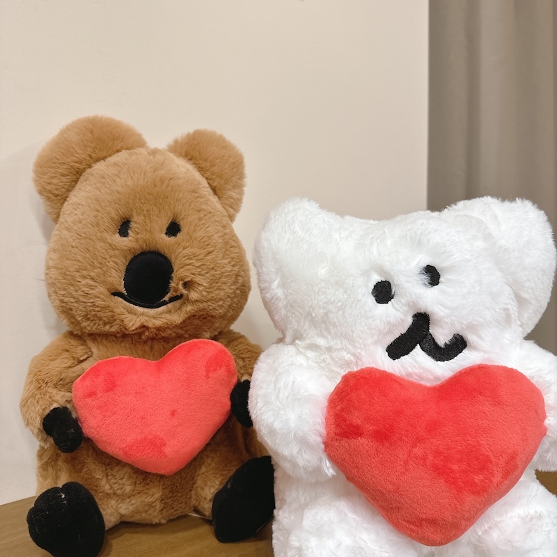 《12186》愛心dinotaeng矮袋鼠玩偶/12吋