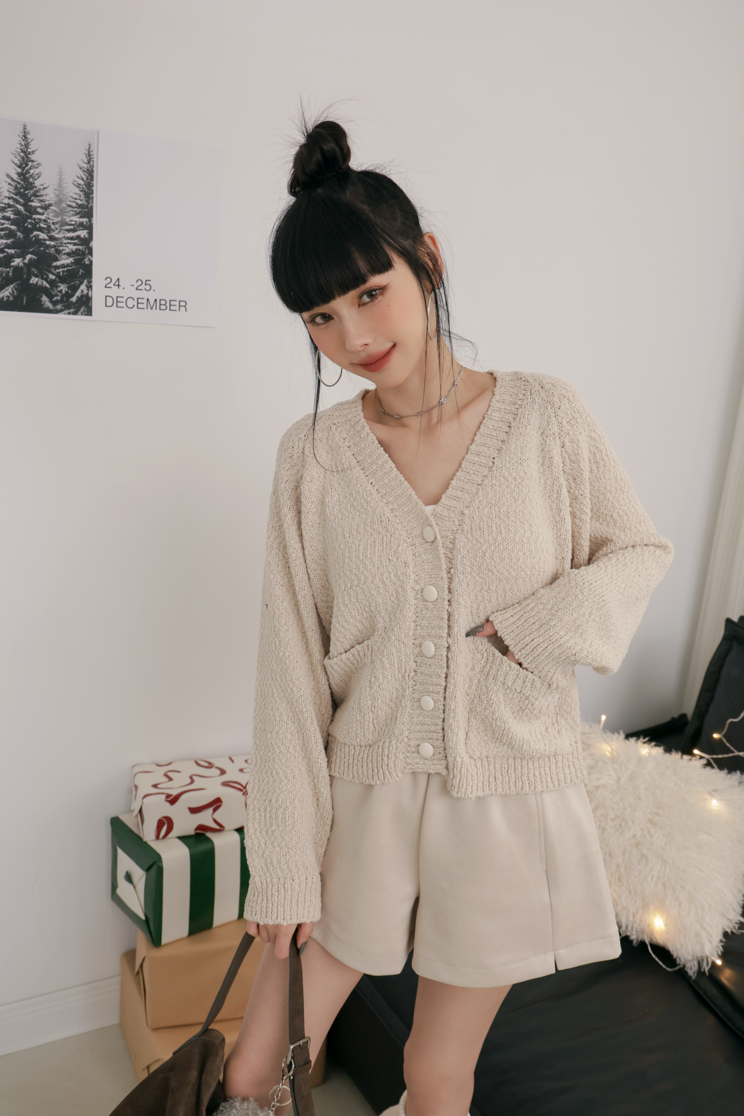 （現貨）勾織口袋小外套 O01