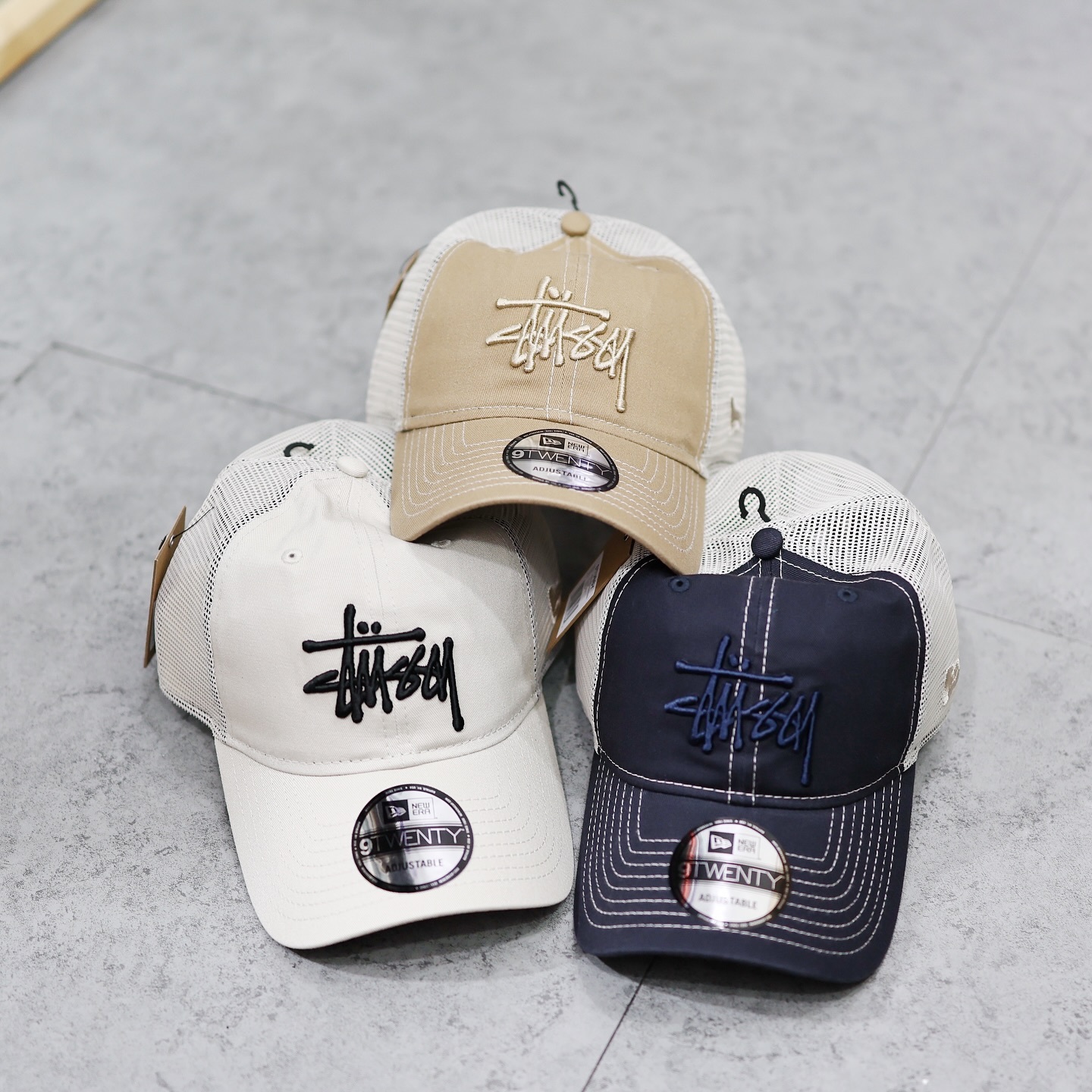 Stussy NEW ERA 9TWENTY BASIC TRUCKER CAP 網格貨車帽