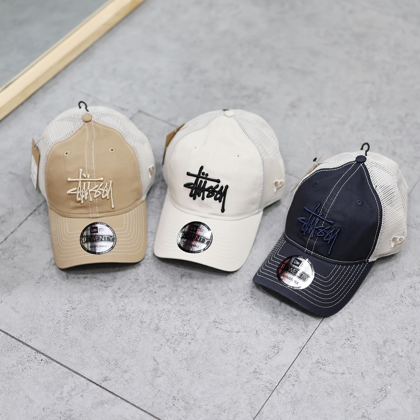 Stussy NEW ERA 9TWENTY BASIC TRUCKER CAP 網格貨車帽