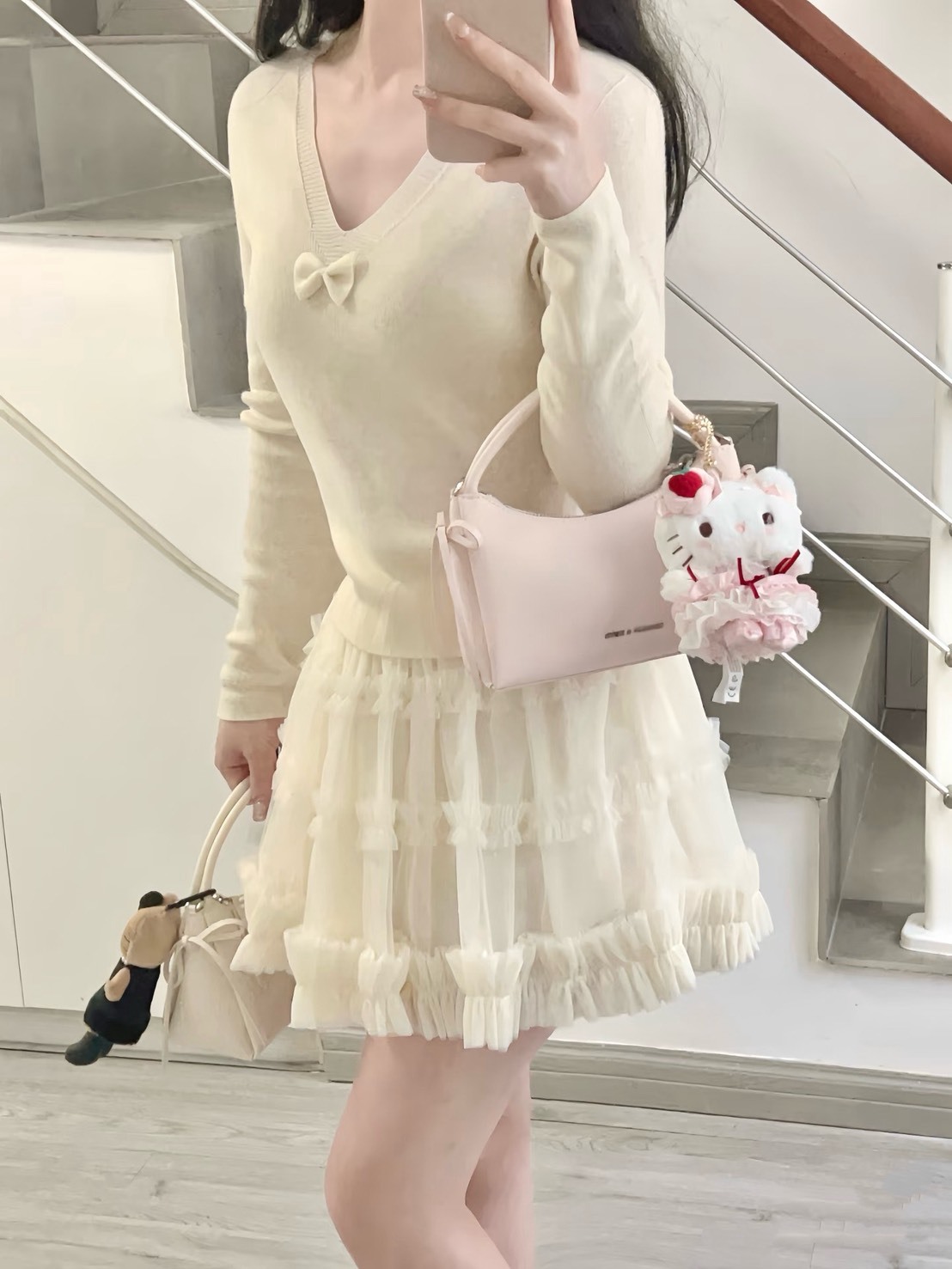 【預購】Charles&Keith 蝴蝶結 多巴胺 手提 斜跨 小方包 小CK