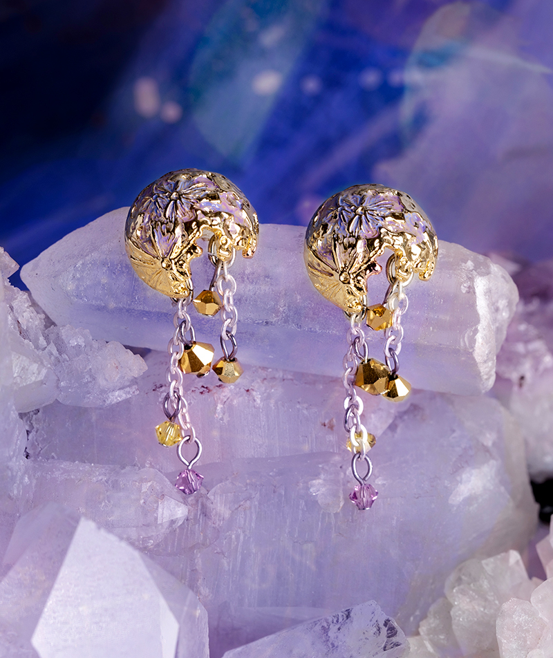 月球逐漸崩解耳環