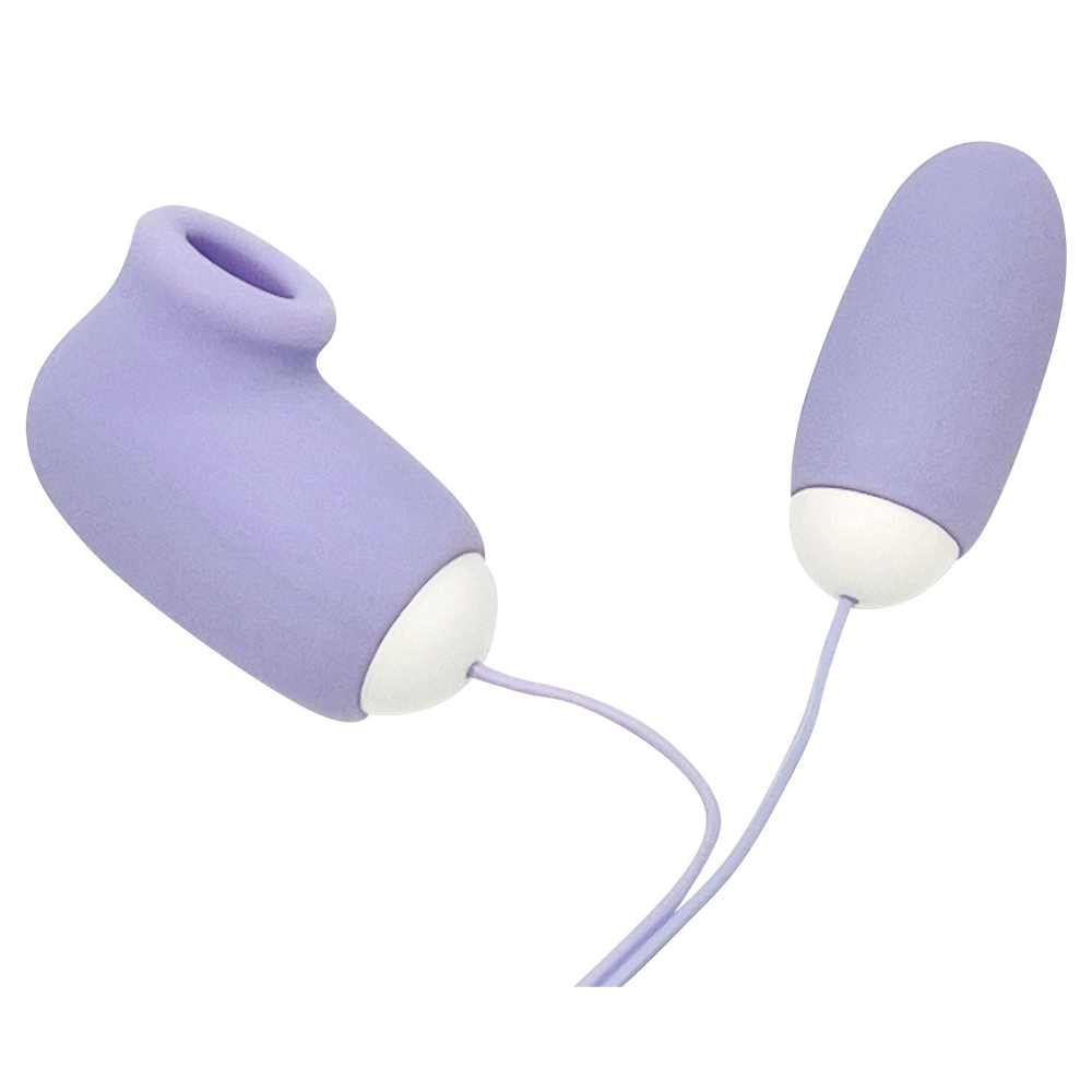 Peach Toys - Magical Storage Rotor 可愛有線震蛋(震動+吸啜) 紫色