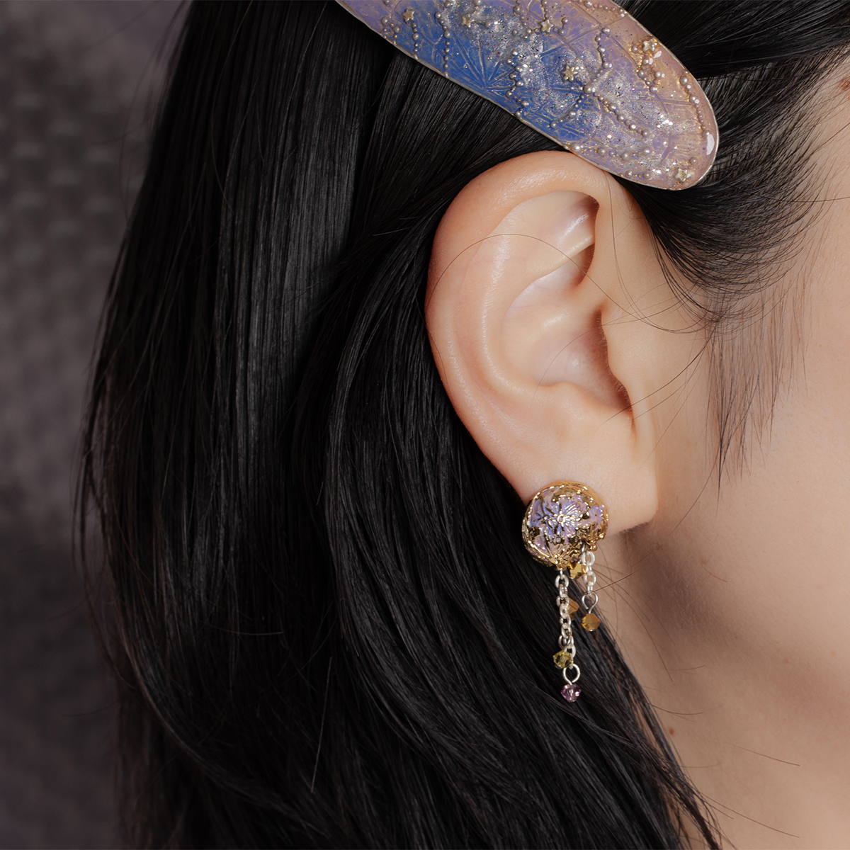 月球逐漸崩解耳環