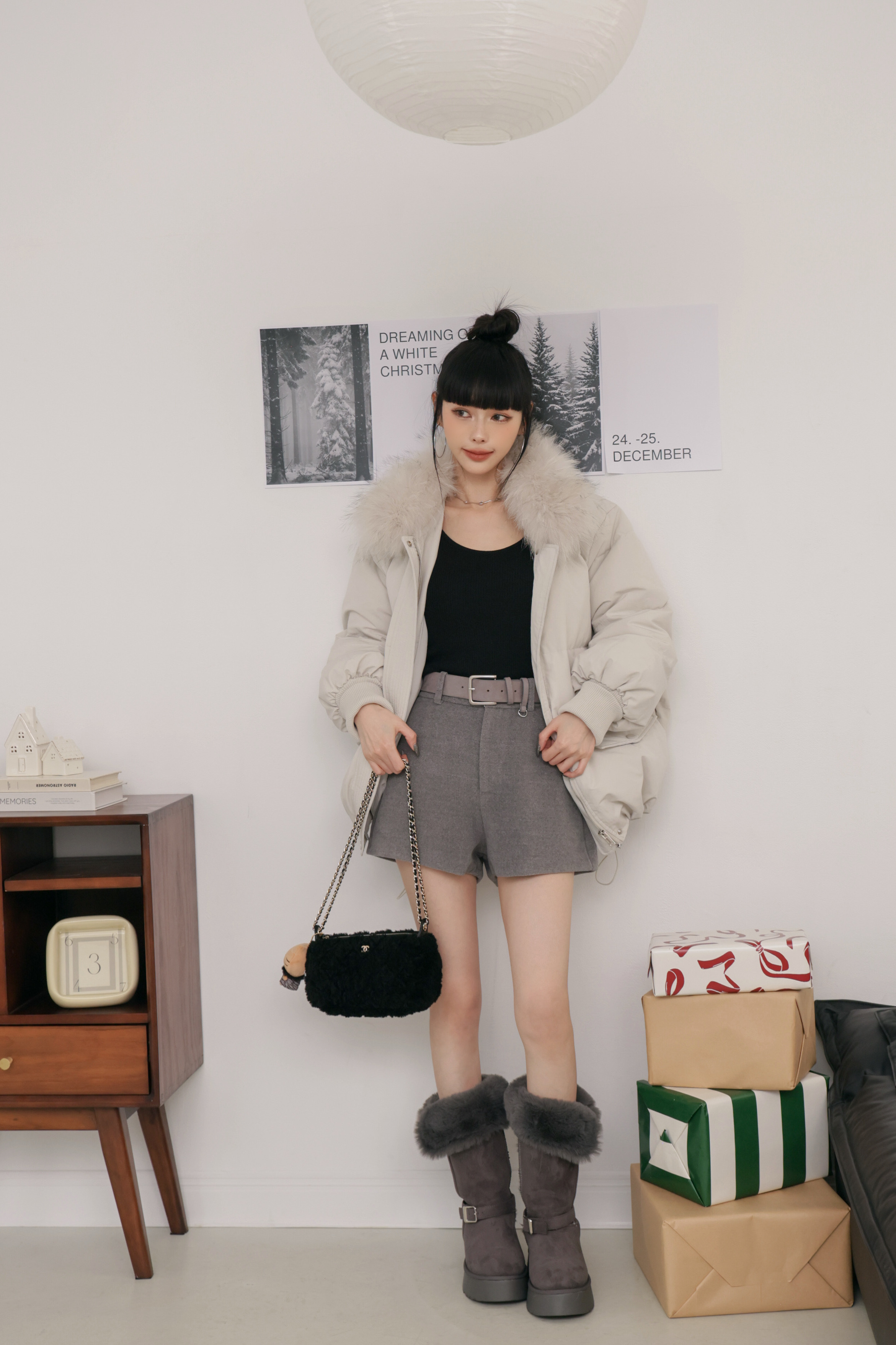 （現貨）附皮帶羊毛西裝褲 O11