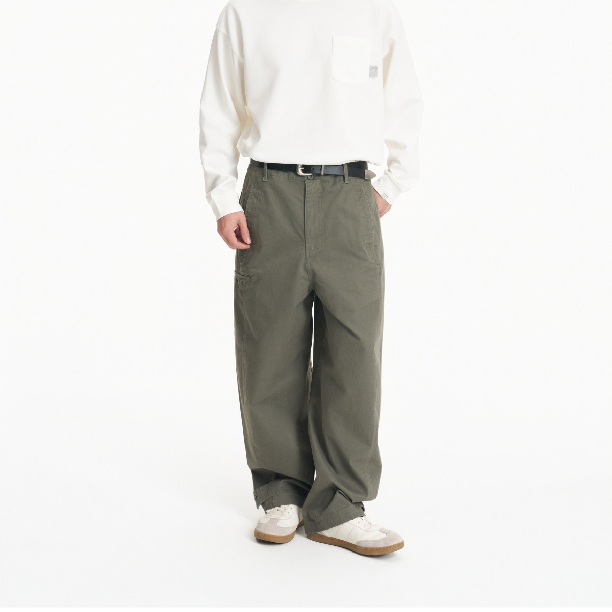 PIN SKTBS Curved Pants 剪裁 彎刀長褲 [P-P30]