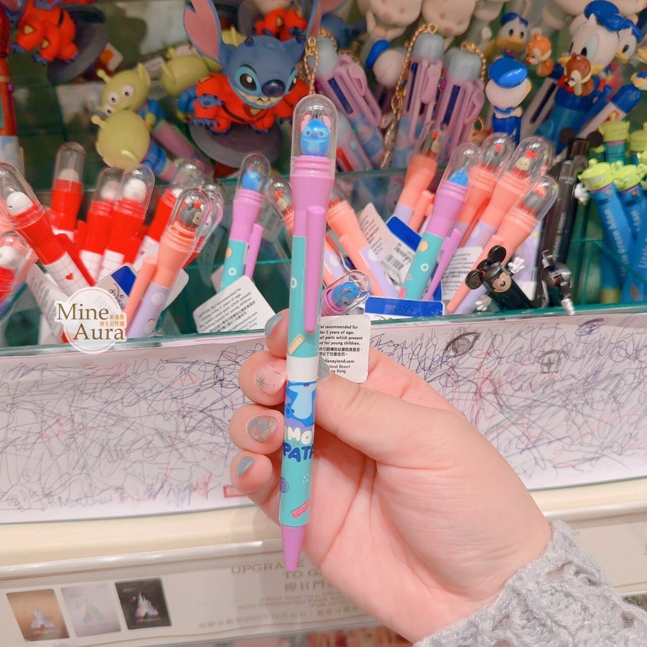 Q版 史迪奇 Stitch 立體造型 圓珠筆 星際寶貝 Lilo & Stitch -香港迪士尼樂園