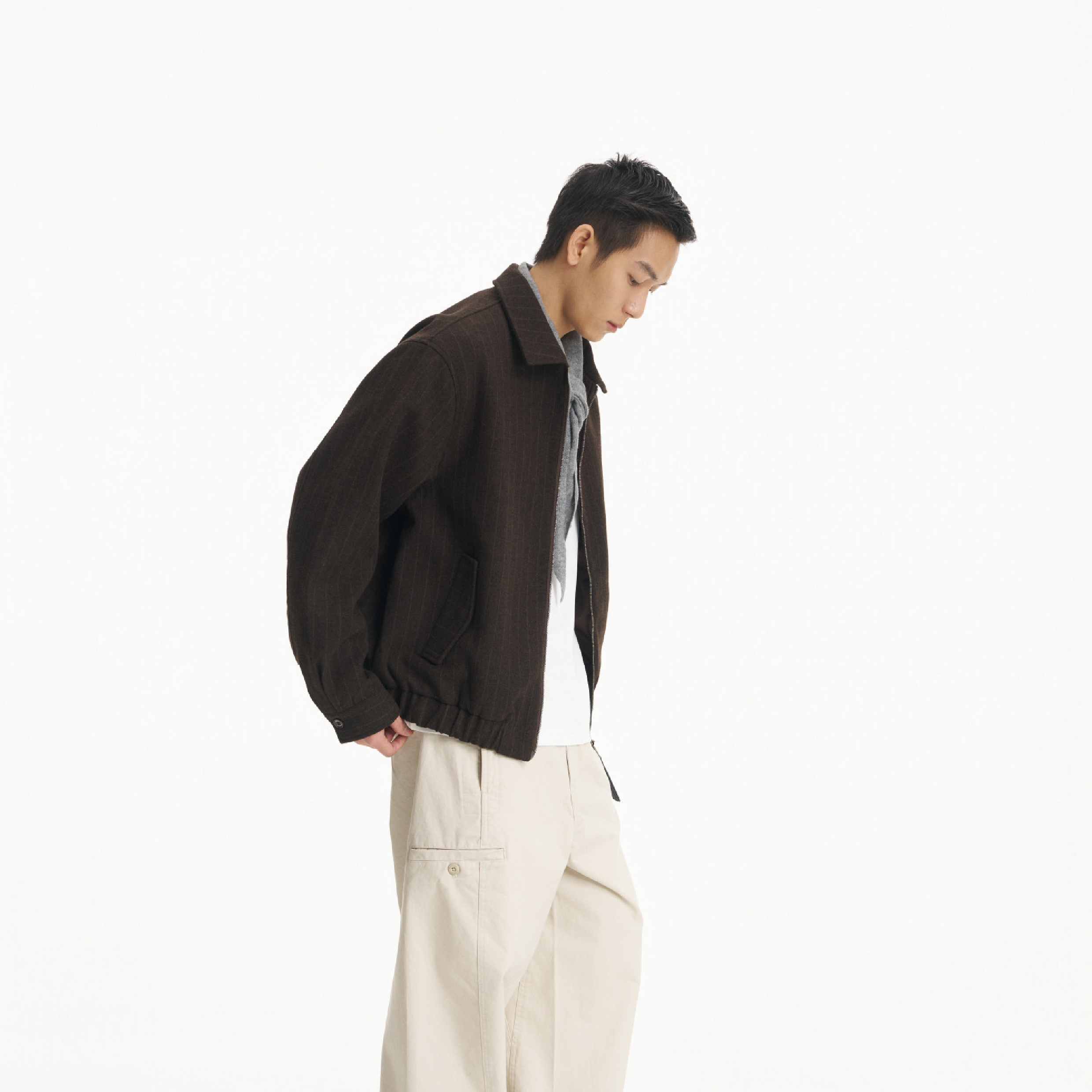 PIN SKTBS Striped Harrington Jacket 條紋 哈靈頓外套 [P-J20]