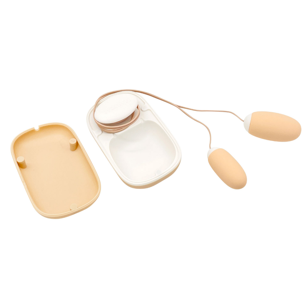 Peach Toys - Magical Storage Rotor 可愛有線震蛋 (雙震蛋) 黃色