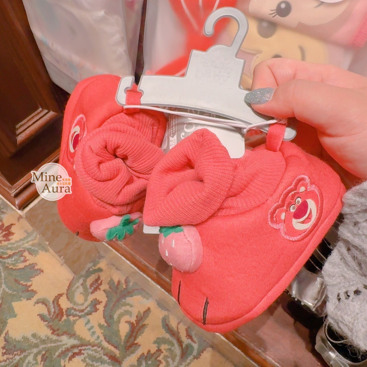 熊抱哥 Lotso  草莓 腳丫 造型 嬰兒 學步鞋 鞋子 玩具總動員 Toy Story -香港迪士尼樂園