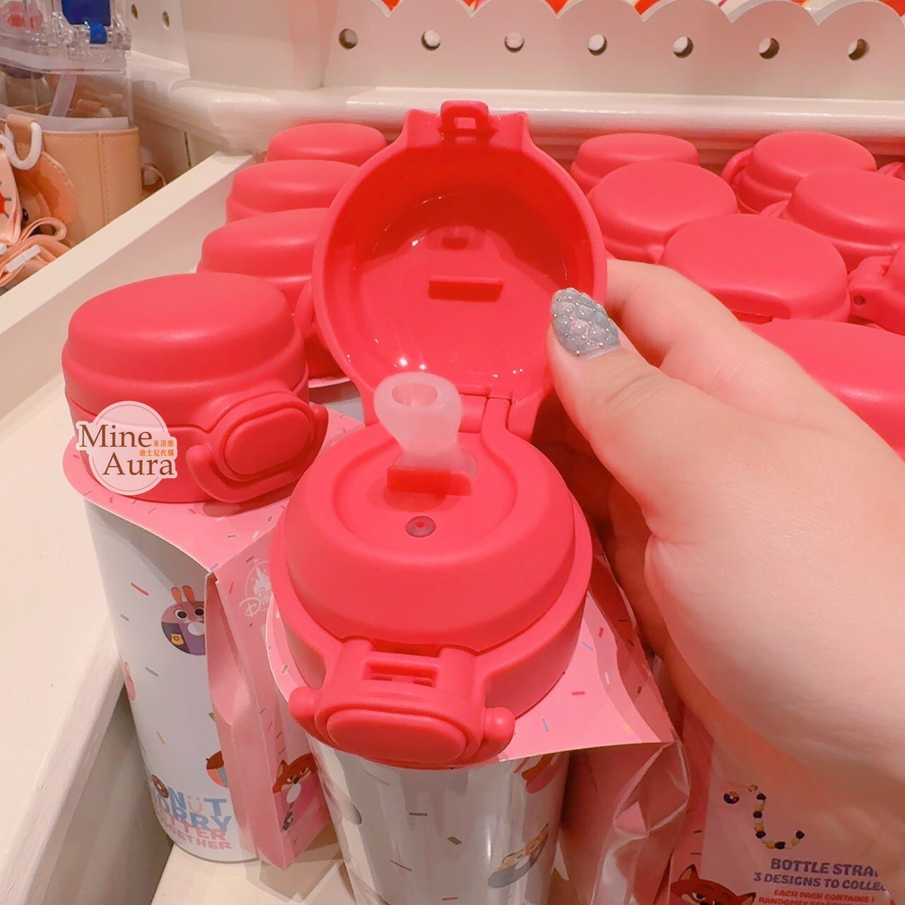 甜甜圈系列 動物方城市 Zootopia 保溫瓶 水壺 + 串珠掛繩(隨機) -香港迪士尼樂園