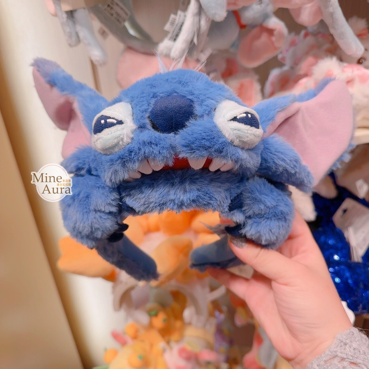 史迪奇 Stitch 絨毛大頭 造型 髮圈 髮箍 星際寶貝 Lilo & Stitch -香港迪士尼樂園