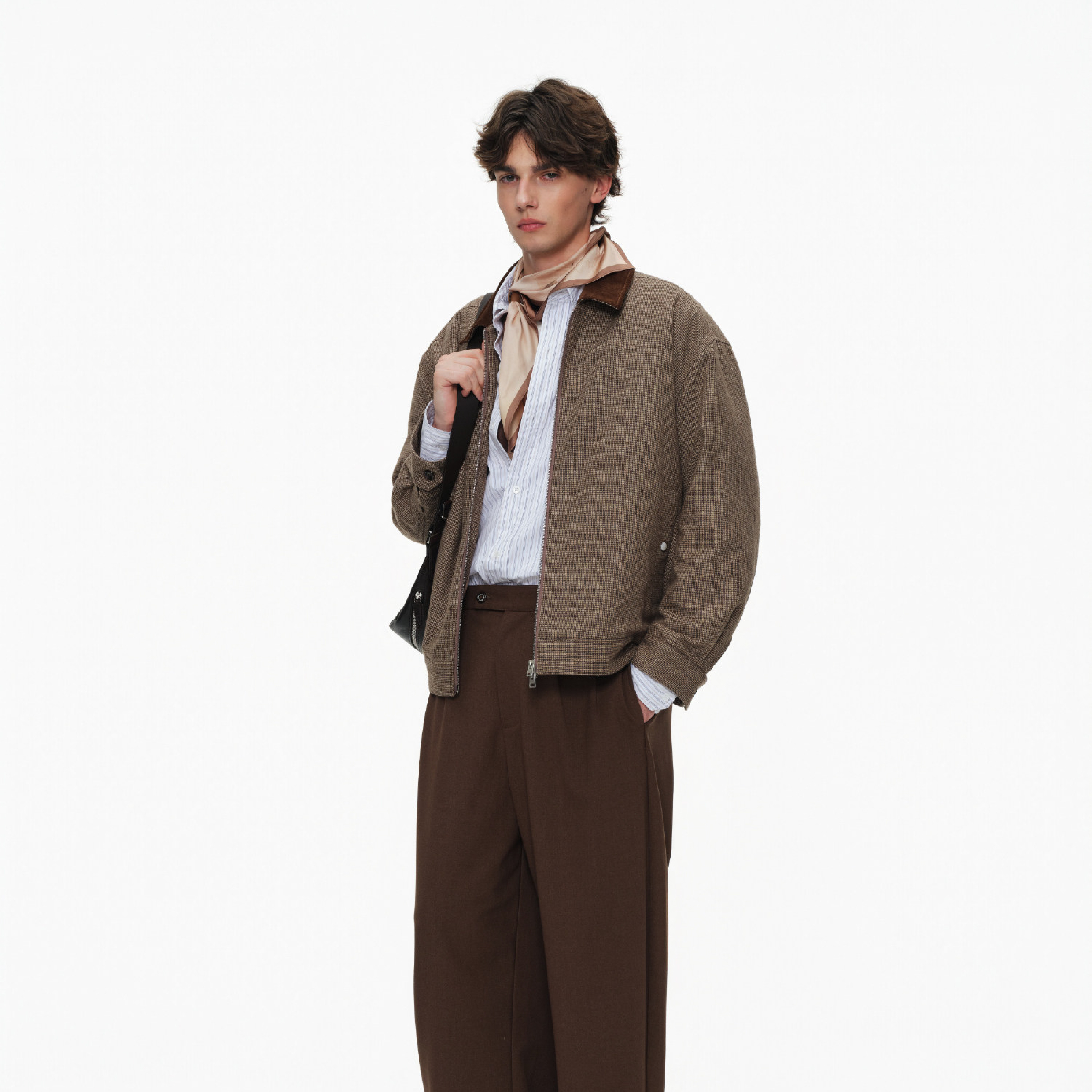 Nord Classic Cropped Houndstooth Jacket 千鳥格 衍棉外套 [NRJ04]