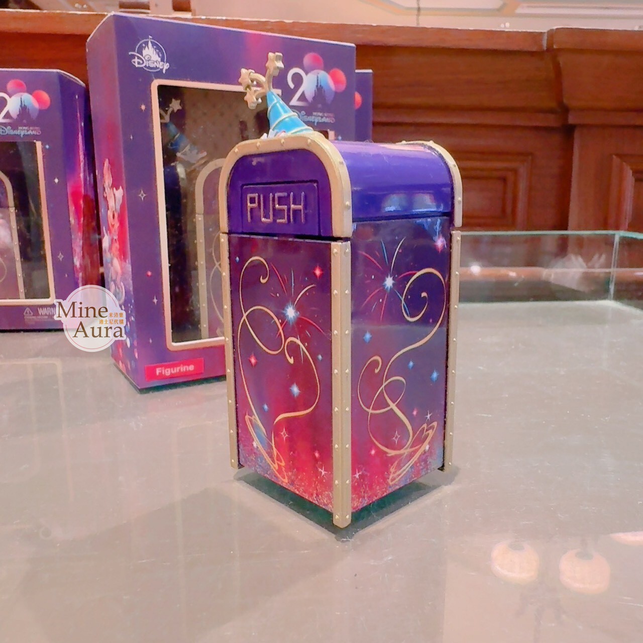 20周年奇妙派對 樂園 限定圖案 迷你垃圾桶造型公仔 擺飾品 -香港迪士尼樂園