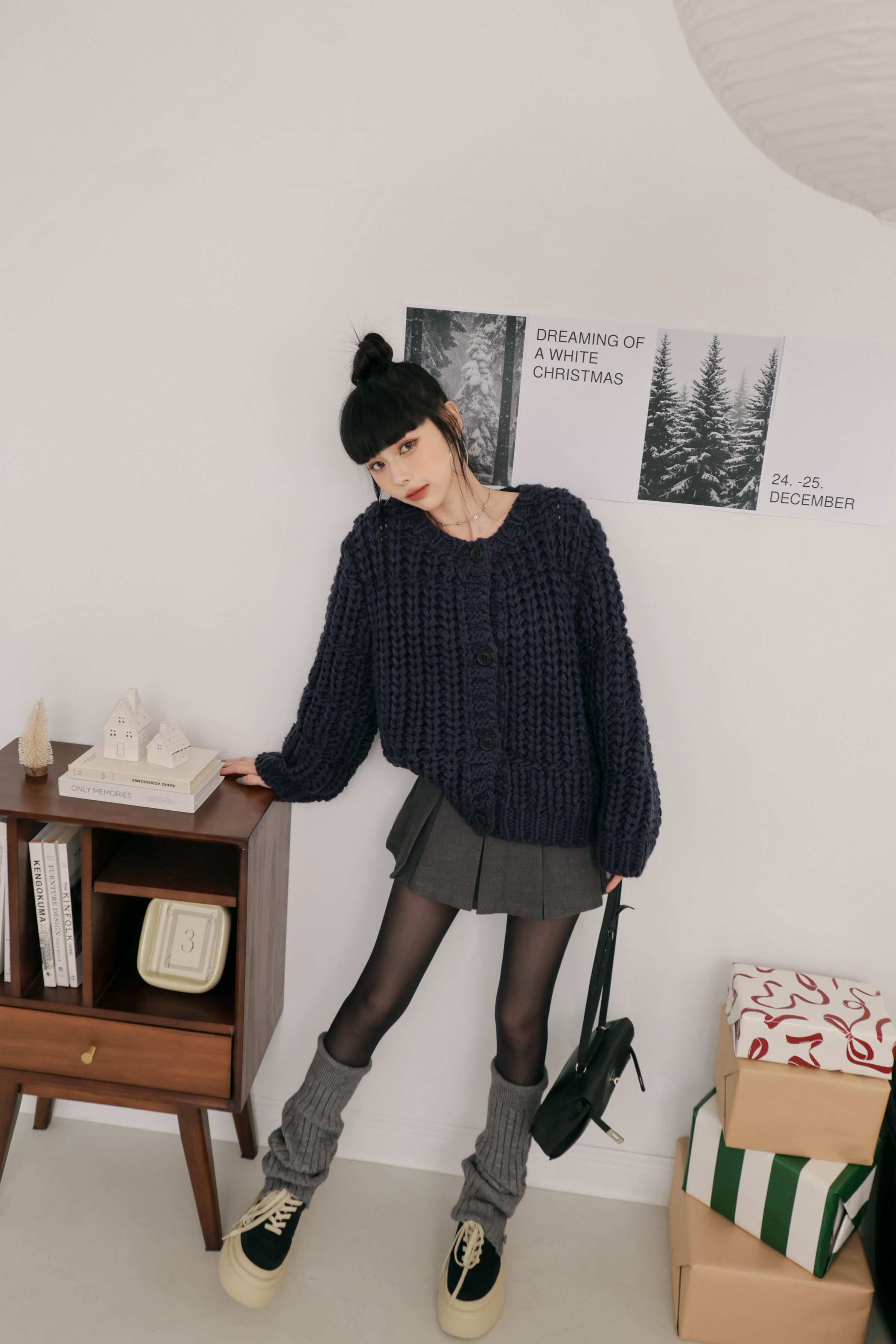 （現貨）手工勾織排釦外罩 O30