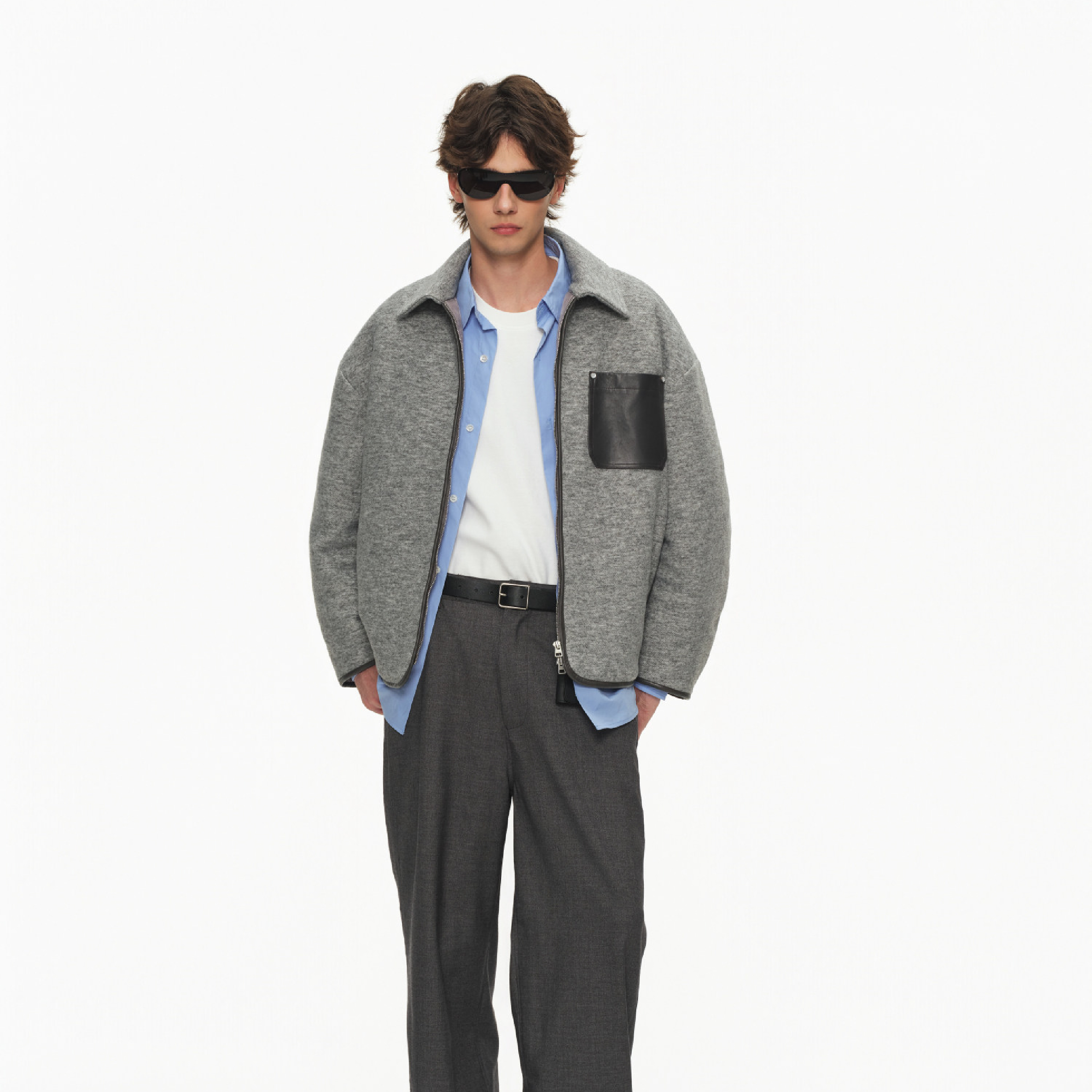 Nord Classic Patchwork Leather Jacket 拼接皮革 鋪棉外套 [NRJ03]