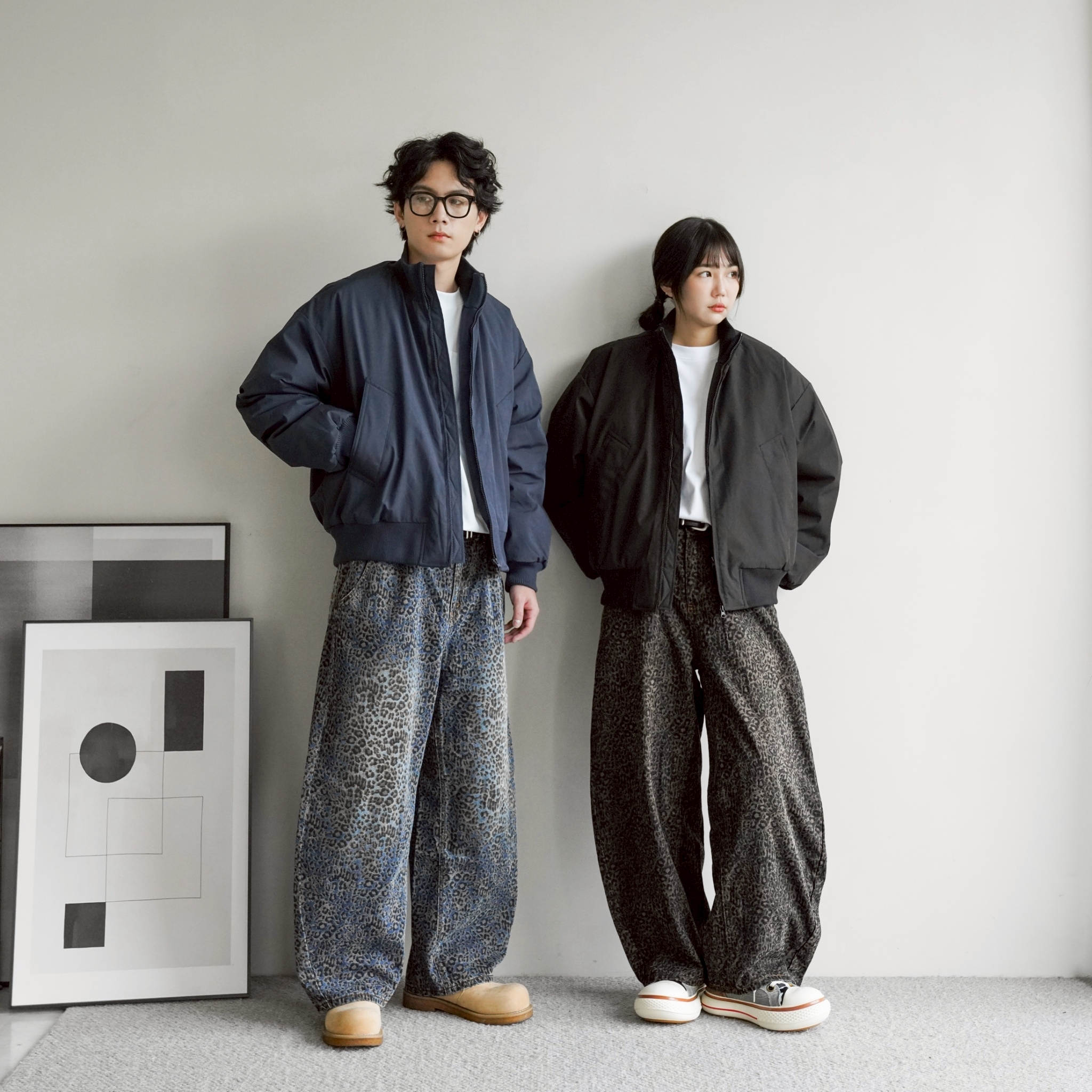 SBG 美式復古立領鋪棉外套 V0009