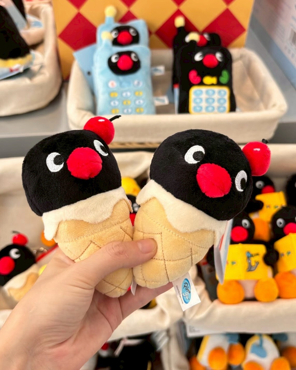 <正版授權>PINGU 企鵝家族 居家系列 毛絨 吊飾 掛件