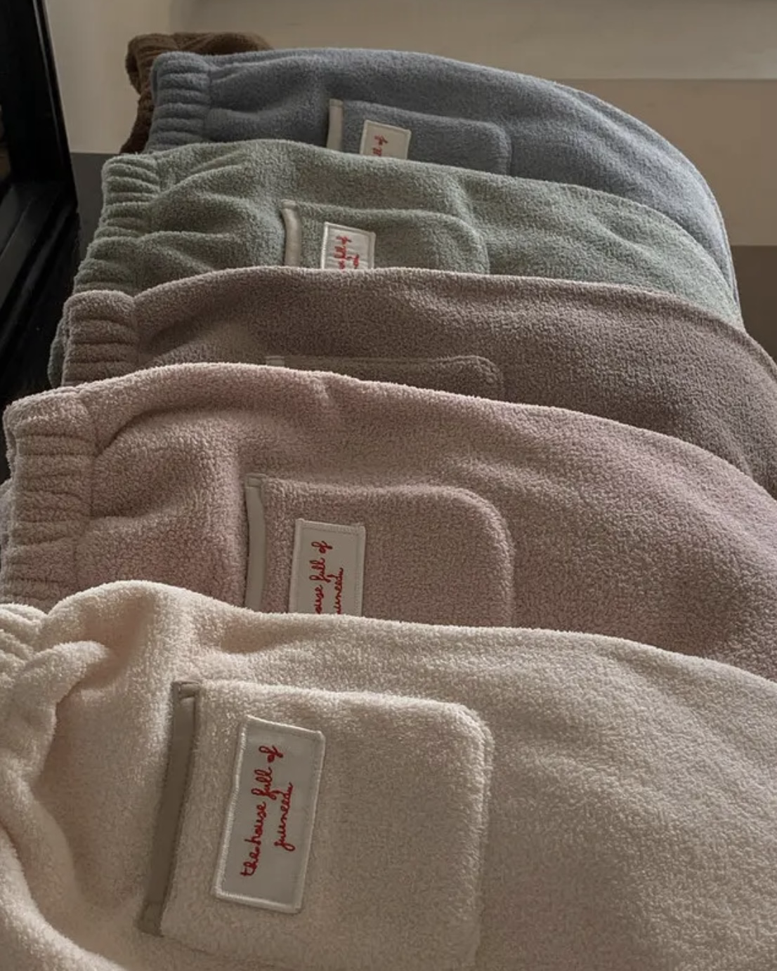 韓國 JUUNEEDU Dewy fleece jogger 睡衣套裝 保暖 毛絨 長袖 長褲 共6色