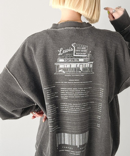 日本🇯🇵連線 JAVA  復古韻味雙面印花抓絨衛衣 復古 寬鬆 印花 抓絨材質 長袖 套頭衫 2色(任買兩件711免運)/預購