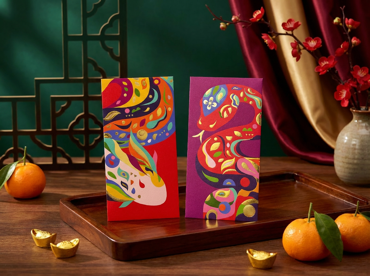 魚躍蛇舞丨利是廊 香港利是封