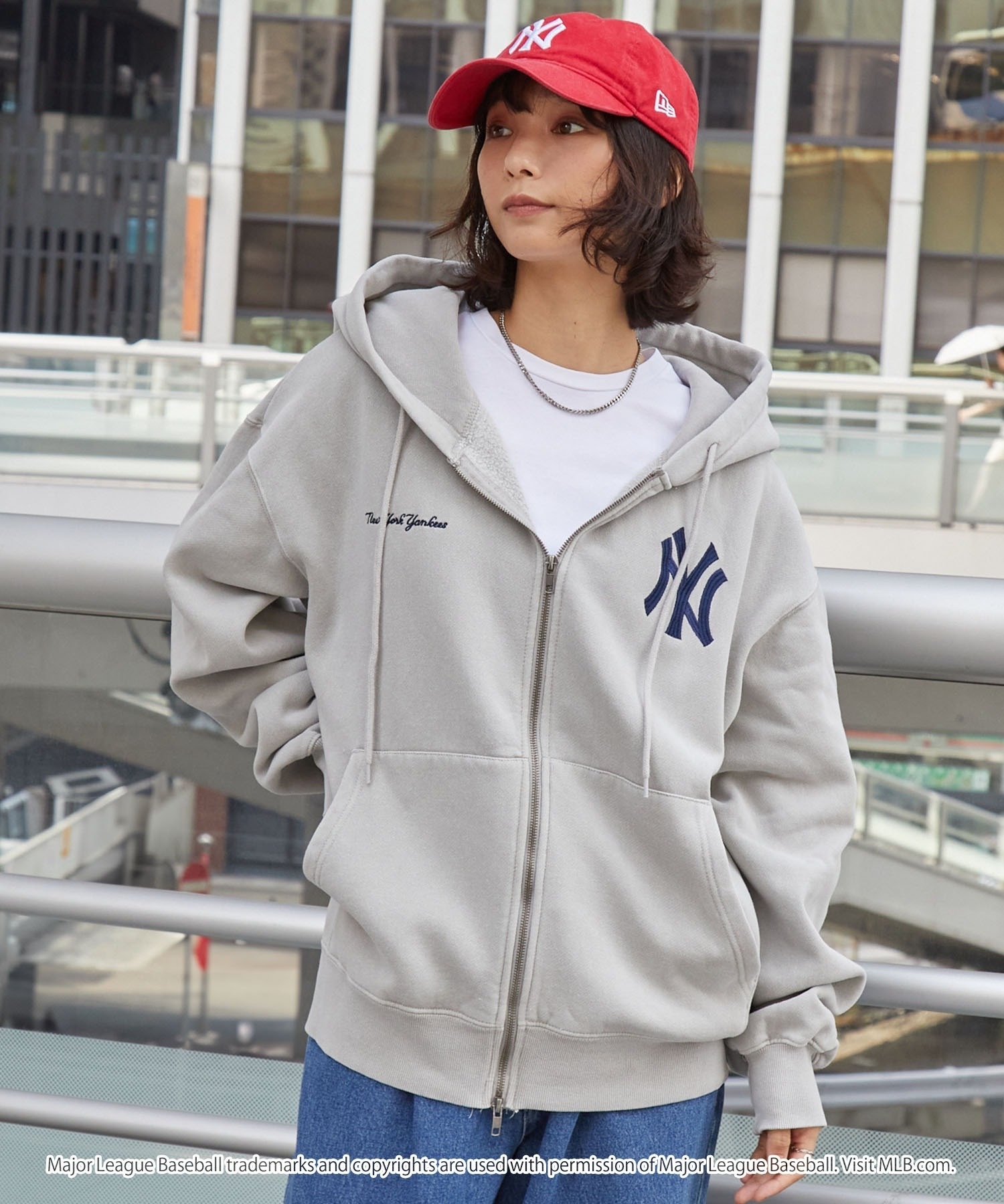 MLB 美國職棒大聯盟 雙拉鍊外套 復古 刺繡 水洗 連帽 共5款