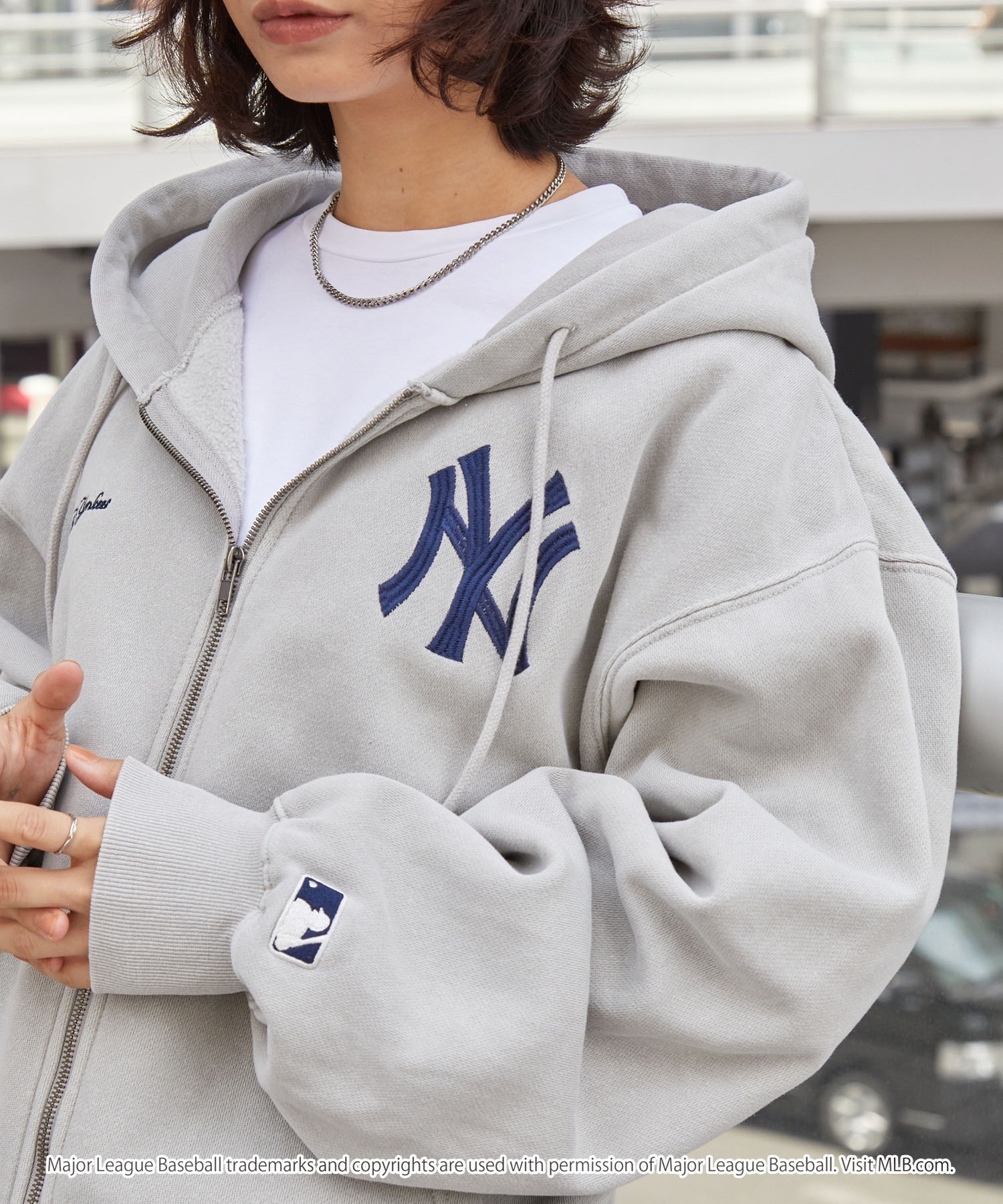 MLB 美國職棒大聯盟 雙拉鍊外套 復古 刺繡 水洗 連帽 共5款