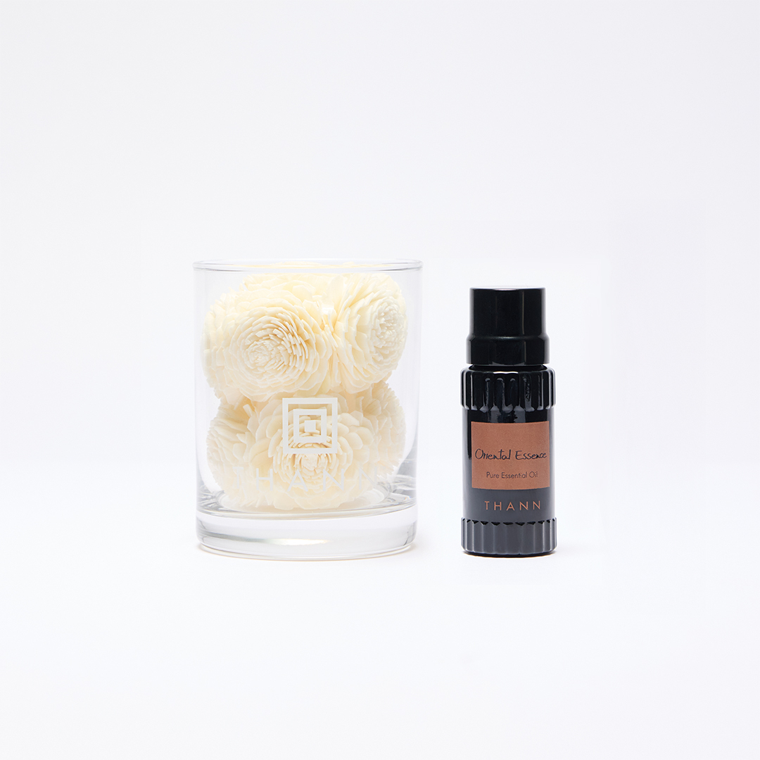 東方檸檬草複方精油10ml+索拉花擴香杯