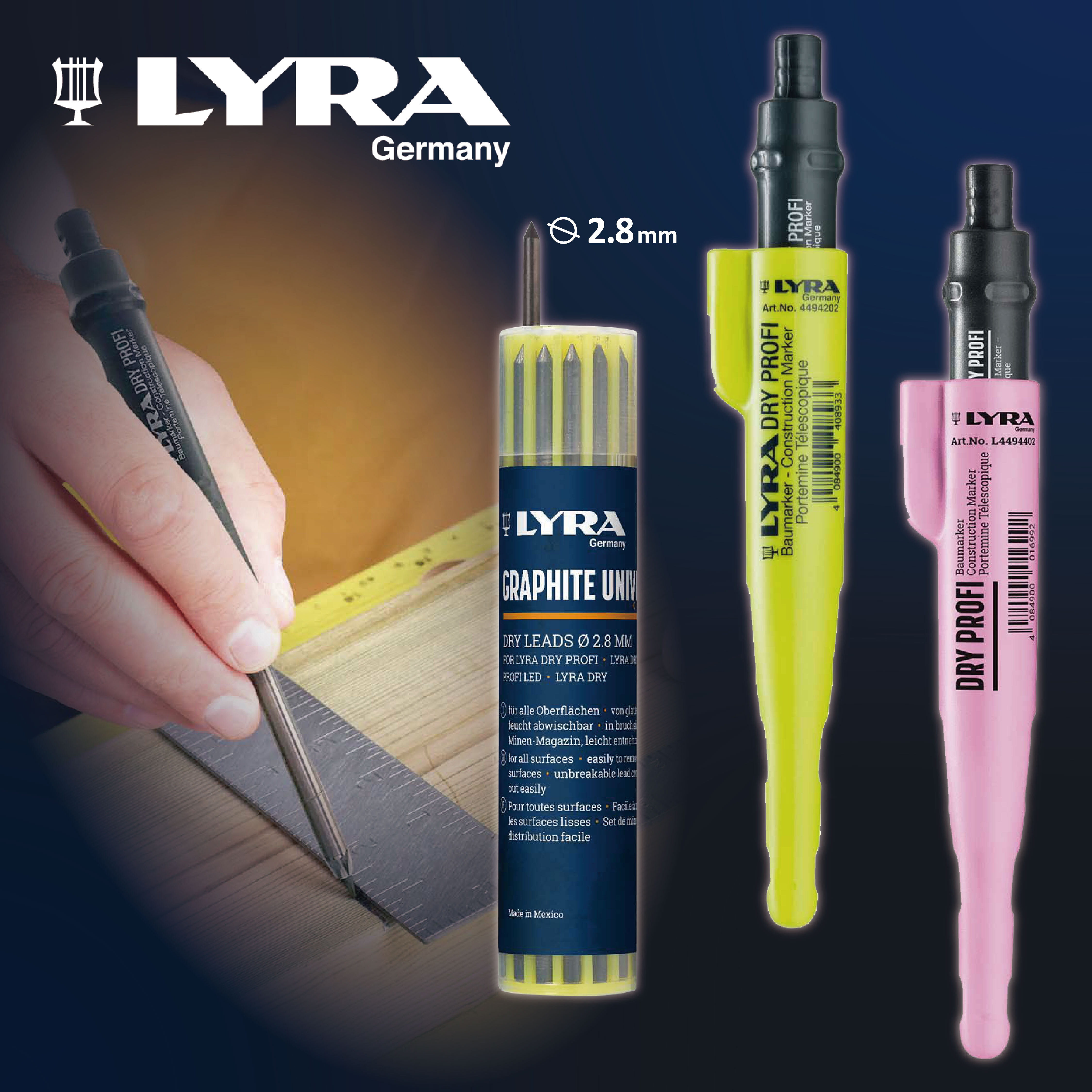 LYRA鐳拉｜工程筆 乾溼兩用
