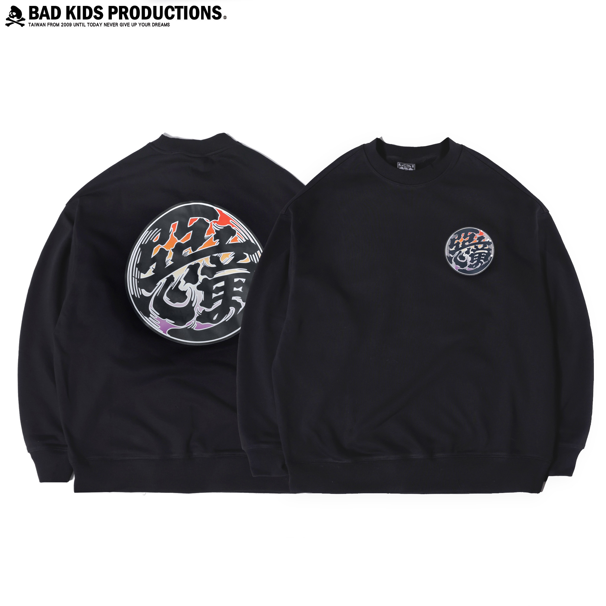 BAD KIDS 惡童 25A/W Edo Moji Sweatshirt (430g毛圈江戶文字大學T)