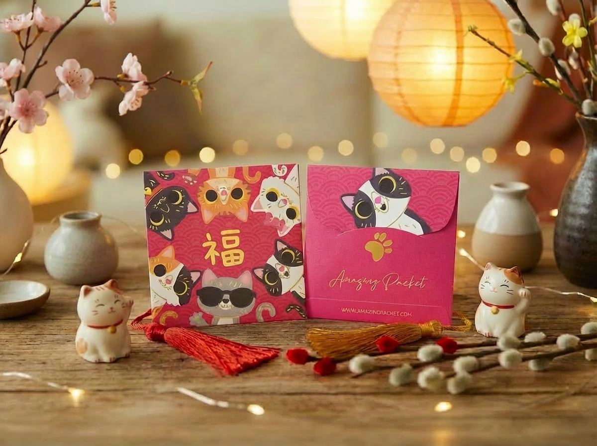 貓-貓貓福到丨利是廊 香港利是封