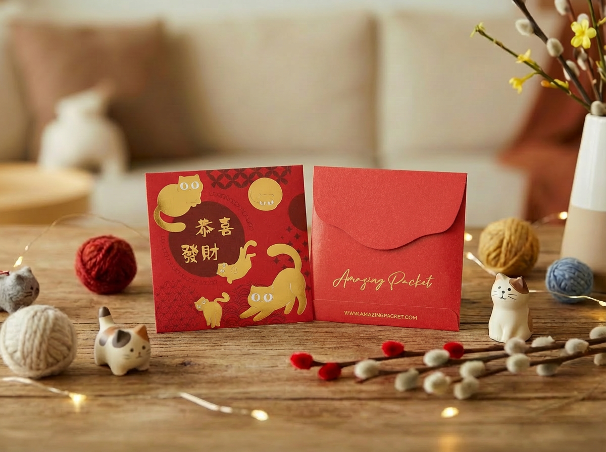 貓-貓喜發財丨利是廊 香港利是封