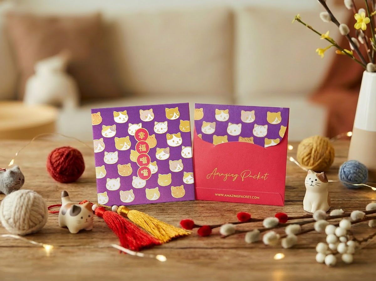 貓-幸福喵喵丨利是廊 香港利是封