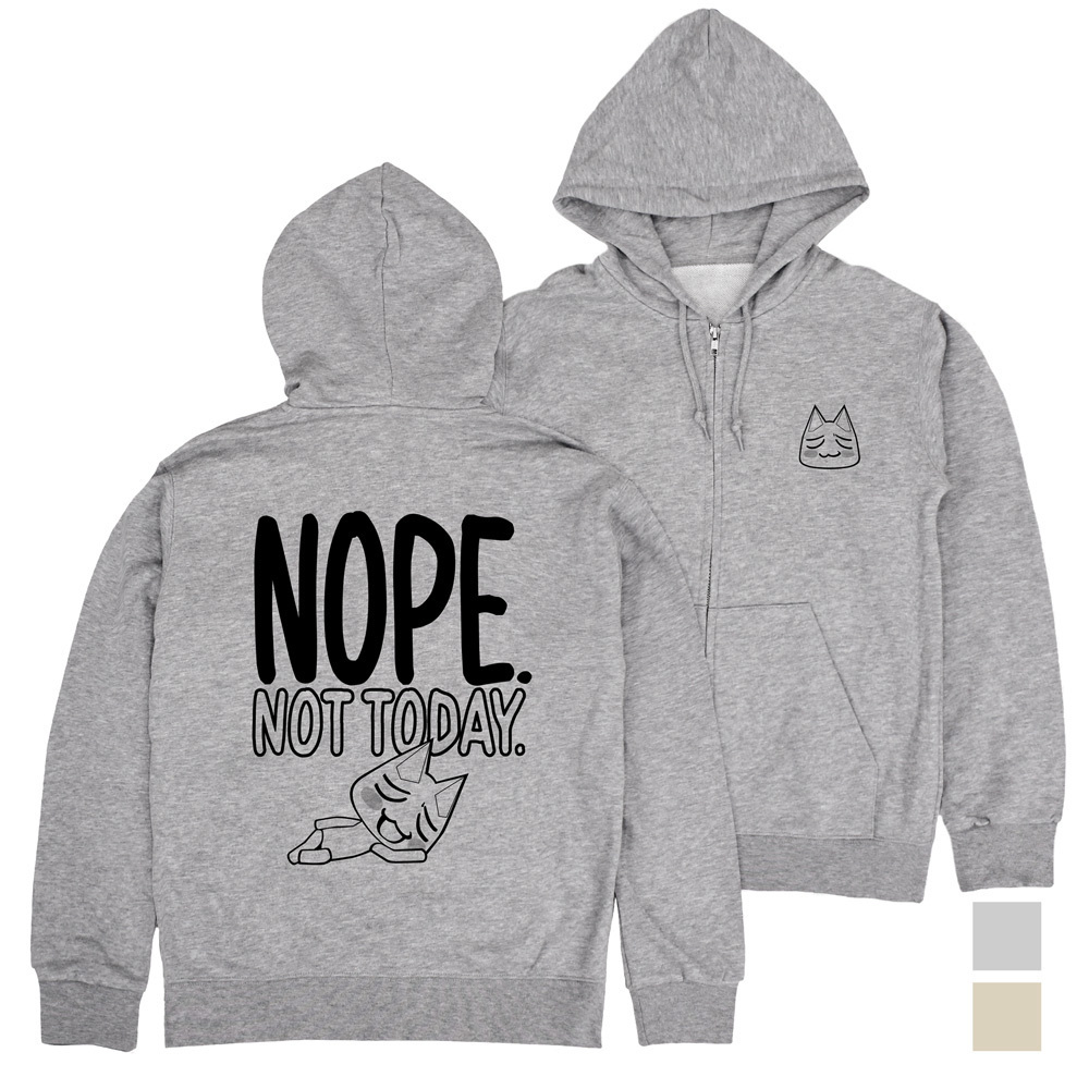 Cospa 011226 トロの「今日はいいや」ジップパーカーVer.2.0 [どこでもいっしょ] MIX GRAY