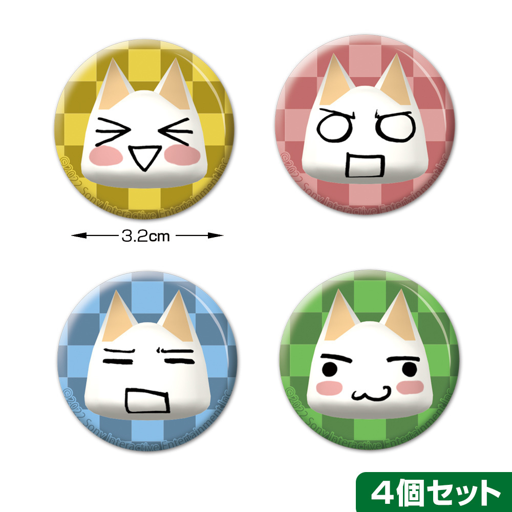 Cospa 011226 どこでもいっしょ トロ フェイス 缶バッジ4個セット [どこでもいっしょ] 襟章set